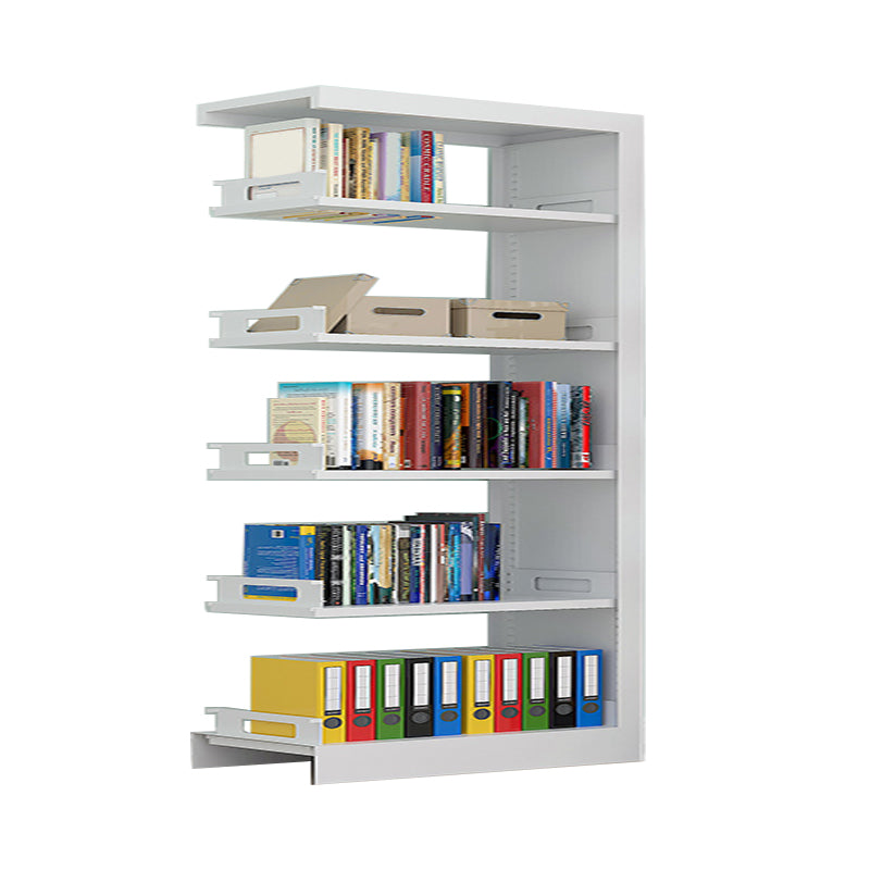 Rectangle Etagere Bookshelf Modern Metal Open Bookcase with Shelves