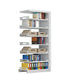Rectangle Etagere Bookshelf Modern Metal Open Bookcase with Shelves