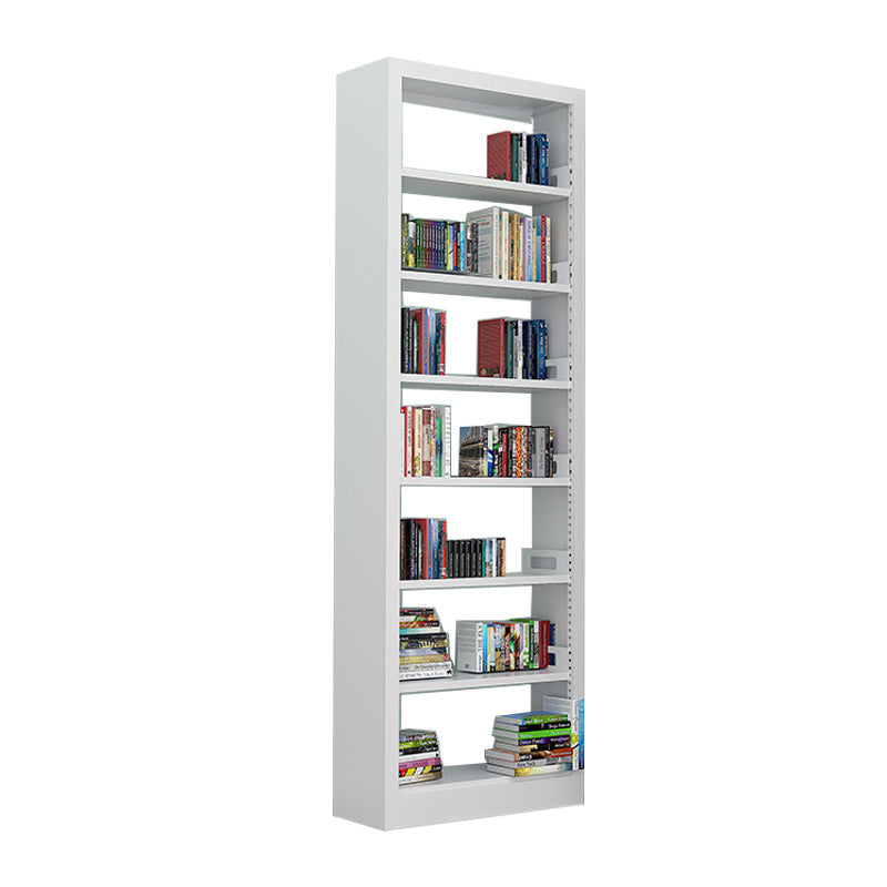 Rectangle Etagere Bookshelf Modern Metal Open Bookcase with Shelves