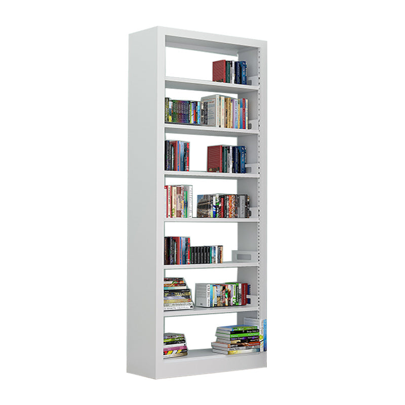 Rectangle Etagere Bookshelf Modern Metal Open Bookcase with Shelves