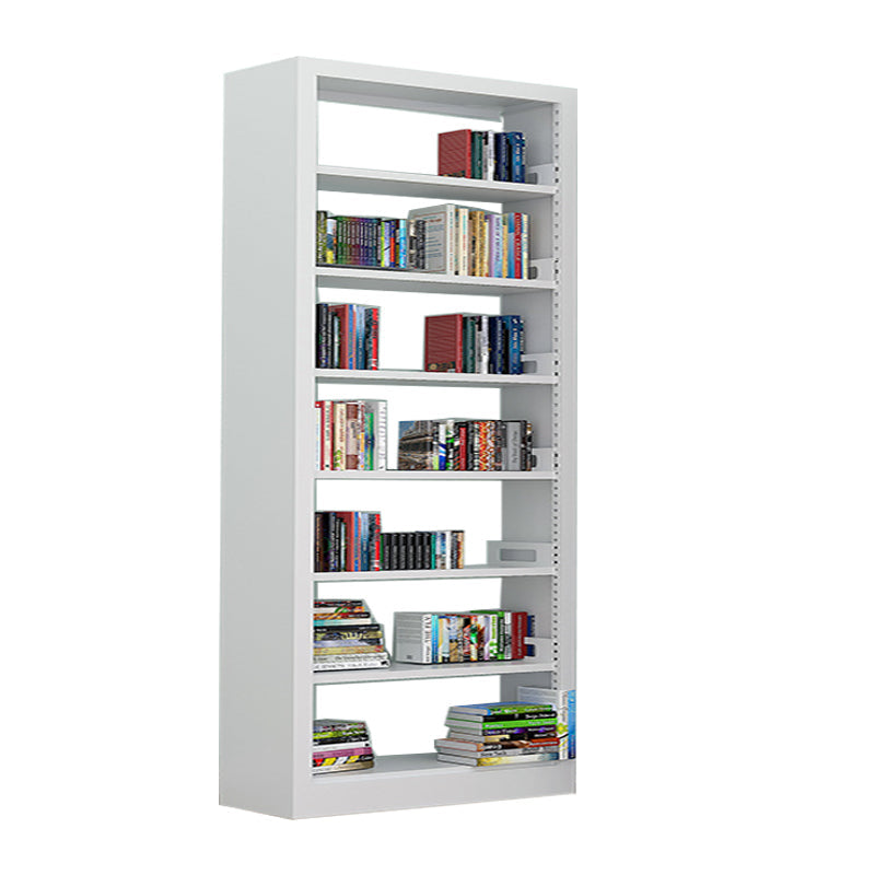 Rectangle Etagere Bookshelf Modern Metal Open Bookcase with Shelves