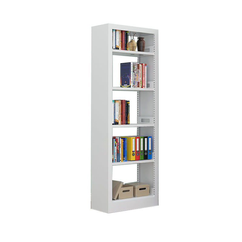 Rectangle Etagere Bookshelf Modern Metal Open Bookcase with Shelves
