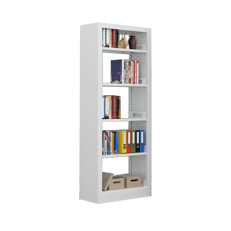 Rectangle Etagere Bookshelf Modern Metal Open Bookcase with Shelves