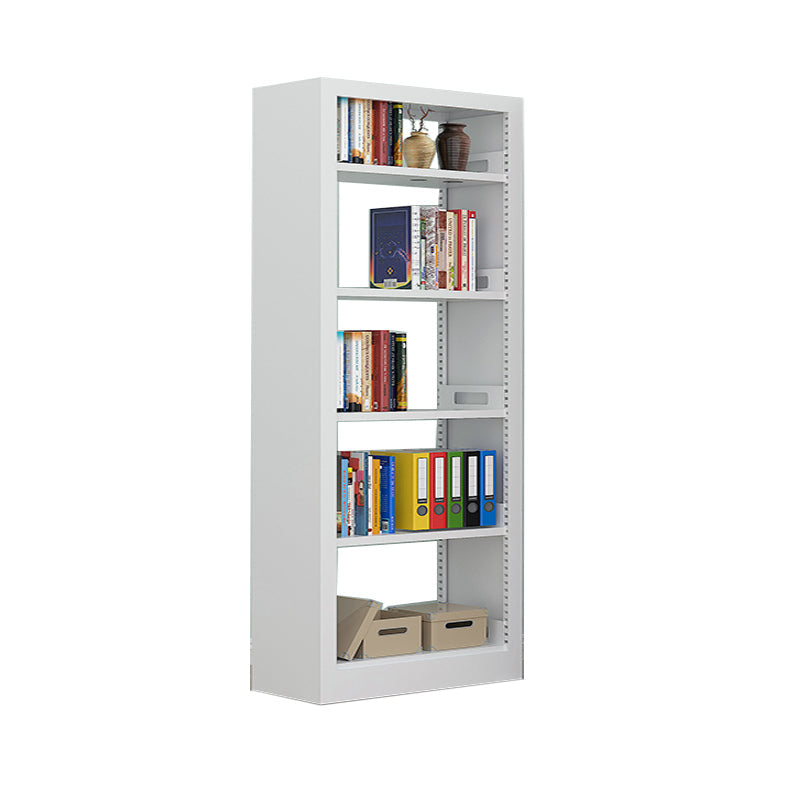 Rectangle Etagere Bookshelf Modern Metal Open Bookcase with Shelves