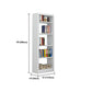 Rectangle Etagere Bookshelf Modern Metal Open Bookcase with Shelves