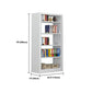 Rectangle Etagere Bookshelf Modern Metal Open Bookcase with Shelves