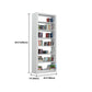 Rectangle Etagere Bookshelf Modern Metal Open Bookcase with Shelves