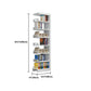 Rectangle Etagere Bookshelf Modern Metal Open Bookcase with Shelves