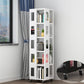 Open Back Bookshelf Modern Metal Geometric Rotatable Bookcase