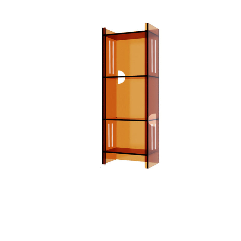 Rectangle Acrylic Standard Bookshelf Scandinavian Closed Back Bookcase