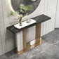 33.46 "Mesa de consola de piedra rectángulo de scratch Resistan Accent Table