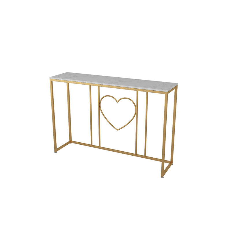 Tavolo di accento della console di cavalletto con rettangolo bianco per sala