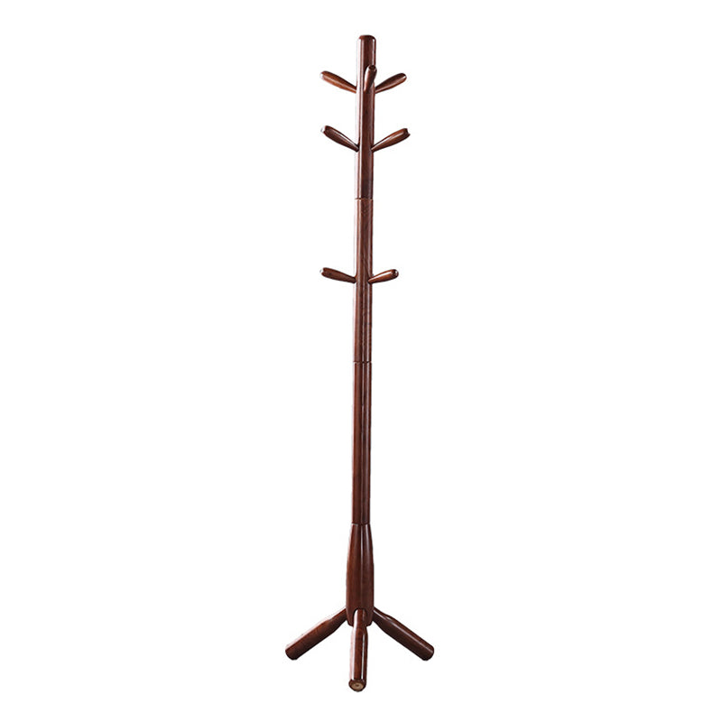 Modern Coat Rack Free Standing Solid Wood Coat Rack with Hooks Coat ...