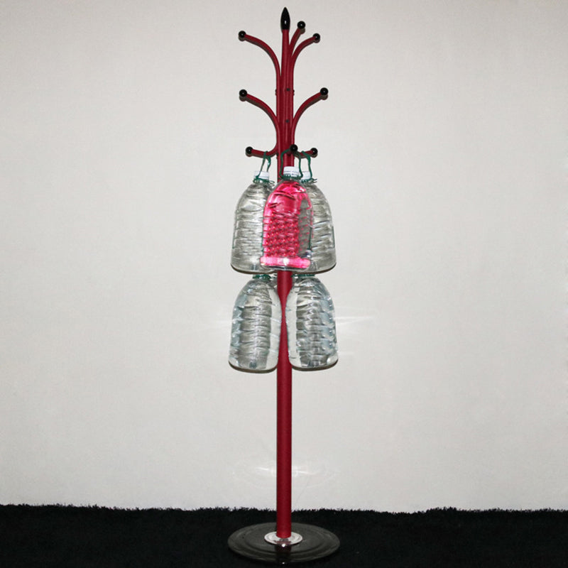 Entrada Hall Tree Industrial Wood Free Standing Hallway Panger