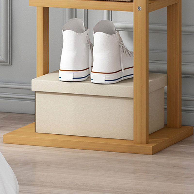 Gorgeous Free Standing Coat Rack Hanging Rail Hooks with Storage Shelf Clearhalo 'Entry & Mudroom Furniture' 'furn' 'furn_hall_tree_coat_racks' 'Furniture' 'Hall Trees & Coat Racks' 'hall_tree_coat_racks' 5574888