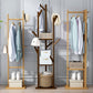 Gorgeous Free Standing Coat Rack Hanging Rail Hooks with Storage Shelf Clearhalo 'Entry & Mudroom Furniture' 'furn' 'furn_hall_tree_coat_racks' 'Furniture' 'Hall Trees & Coat Racks' 'hall_tree_coat_racks' 5574893