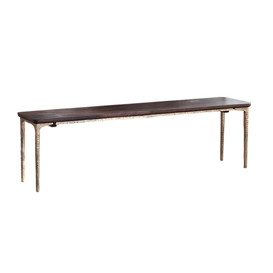 Oak Wood and Iron Dinette Table Traditional Luxury 4 Legs Dining Table