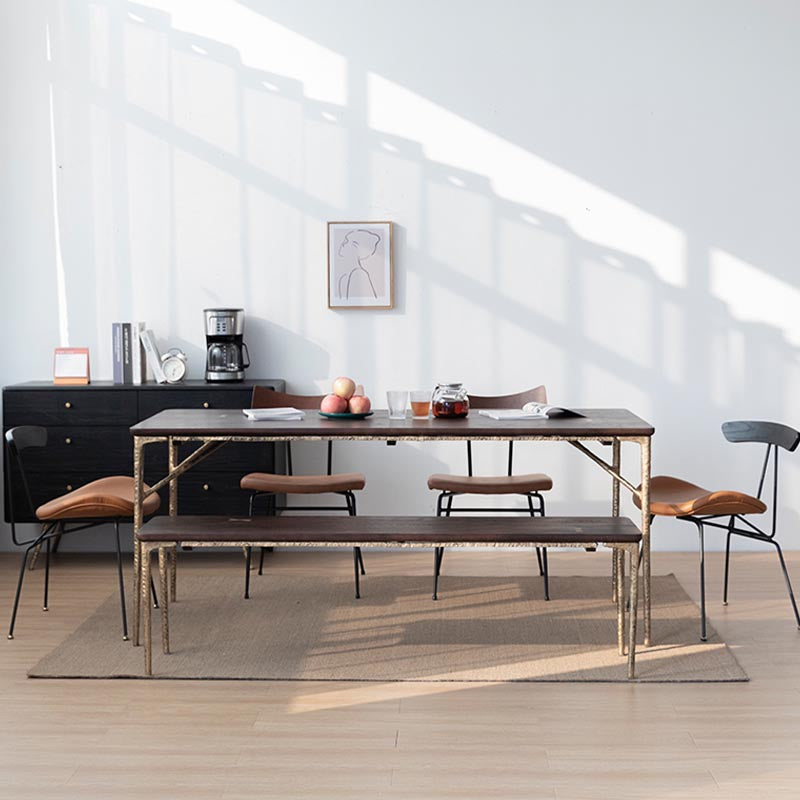 Tavolo da pranzo tradizionale 4 gambe tradizionale tavolo da pranzo tradizionale in legno e ferro