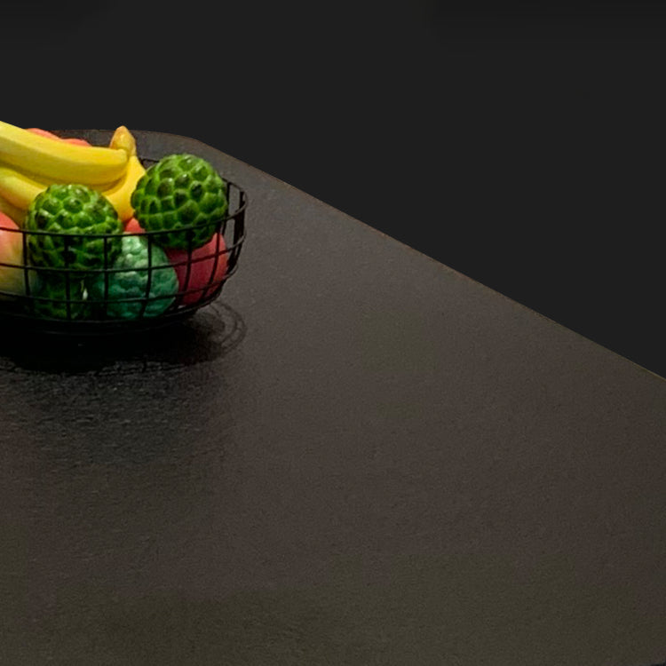 Table à manger rectangle Table à manger en pierre pénible avec base de chevalet