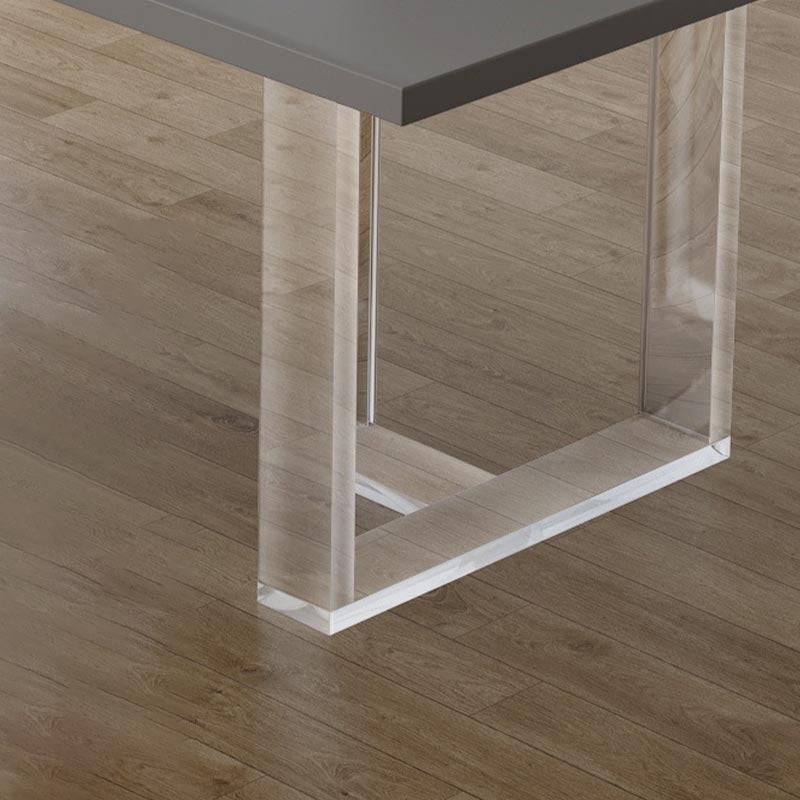 Moderner Rechteck Esstisch Massiv Holz Schlitten Basis fester Esstisch