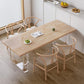 Moderner Rechteck Esstisch Massiv Holz Schlitten Basis fester Esstisch