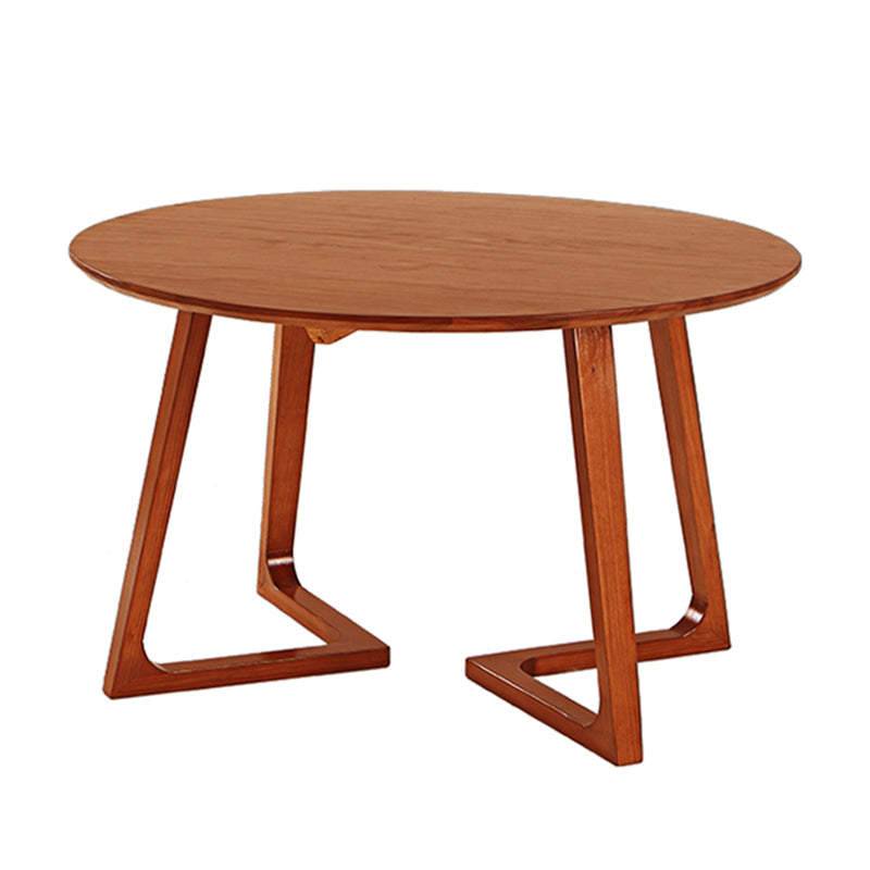 Pine Solid Wood Dining Table Round Wood Dining Table for Kitchen