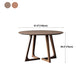 Pine Solid Wood Dining Table Round Wood Dining Table for Kitchen
