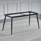 Industrial Rectangle Stone Table Standard Height Kitchen Room Table with 4 Legs