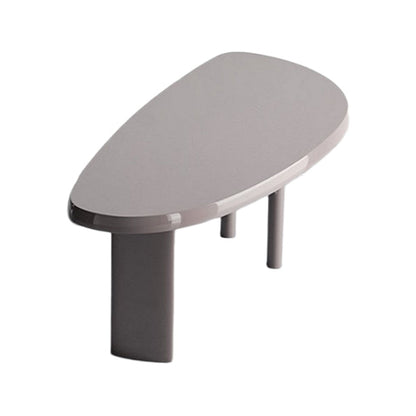Free Form Solid Wood Dining Table Modern Furniture with Tripod Base in Matte Finish