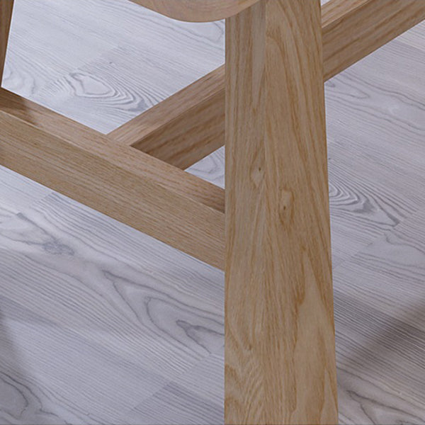 Vaste houten eettafel rechthoekige eettafel met schroefbasis