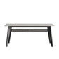 Stone Top Dining Table Contemporary Dining Table with 4 Wood Legs