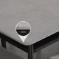 Stone Top Dining Table Contemporary Dining Table with 4 Wood Legs