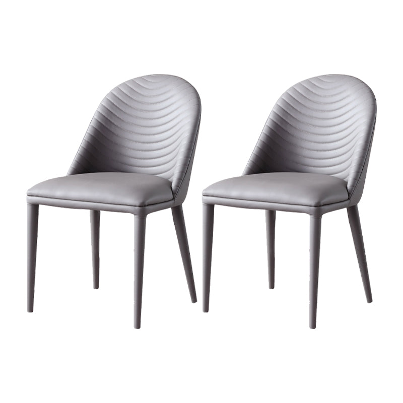 Contemporary Armless Dining Chairs Upholstered Dining Side Chair
