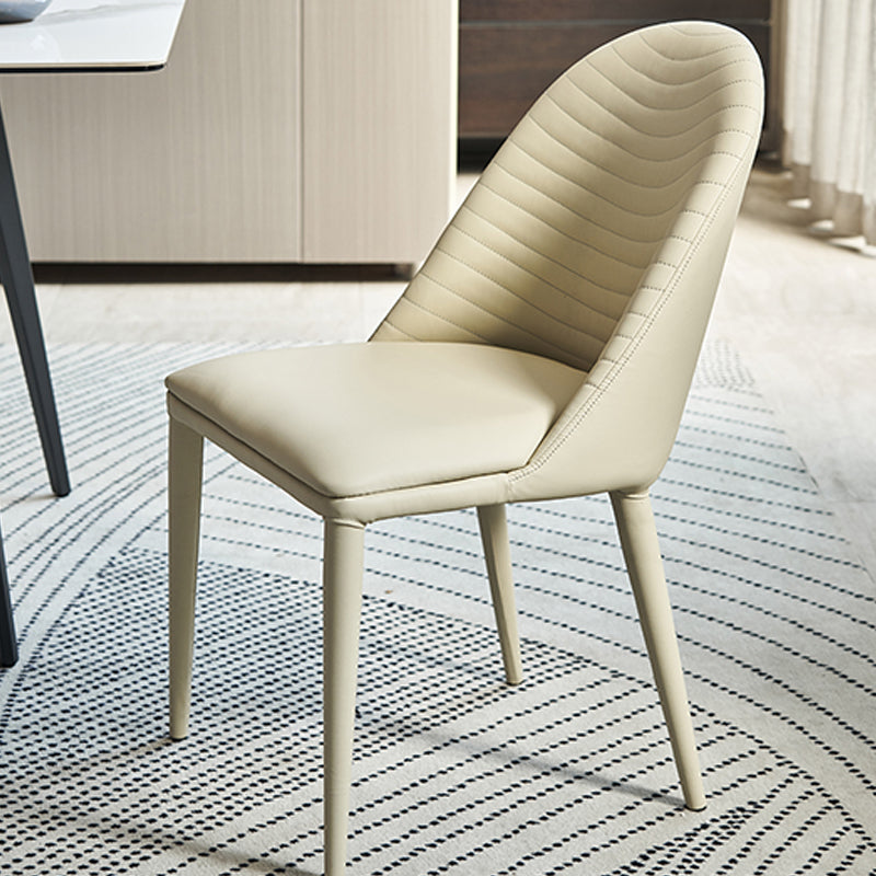 Contemporary Armless Dining Chairs Upholstered Dining Side Chair