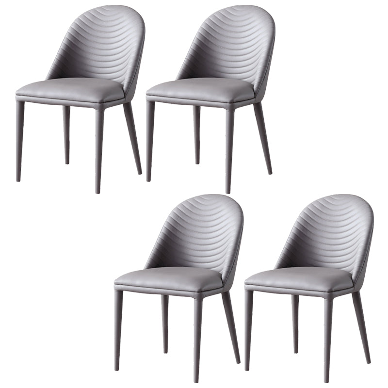 Contemporary Armless Dining Chairs Upholstered Dining Side Chair