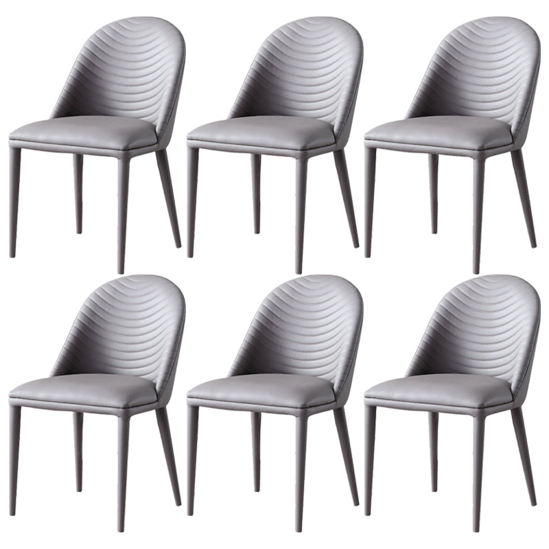 Contemporary Armless Dining Chairs Upholstered Dining Side Chair