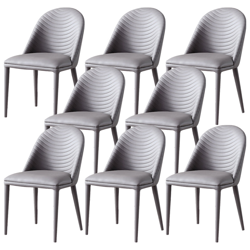 Contemporary Armless Dining Chairs Upholstered Dining Side Chair