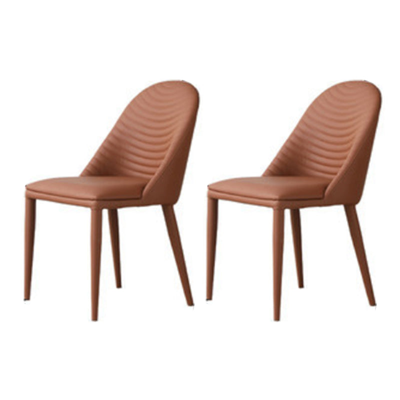 Contemporary Armless Dining Chairs Upholstered Dining Side Chair