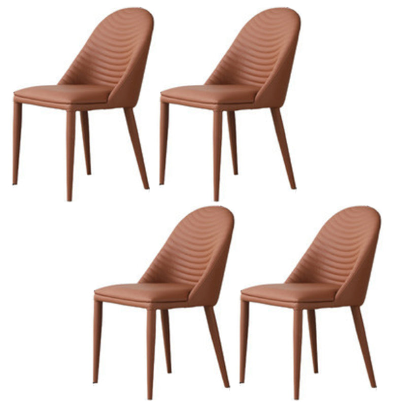Contemporary Armless Dining Chairs Upholstered Dining Side Chair