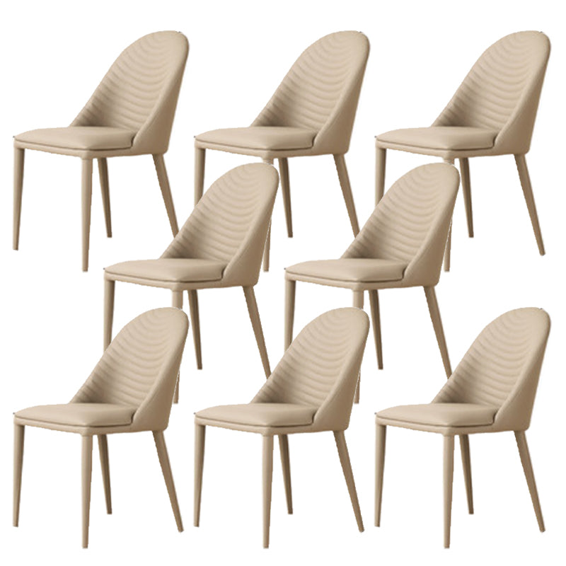 Contemporary Armless Dining Chairs Upholstered Dining Side Chair