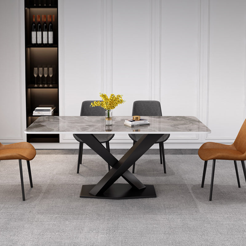 Faux Leather Upholstered Dining Chairs Modern Armless Home Side Chair