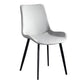 Faux Leather Upholstered Dining Chairs Modern Armless Home Side Chair