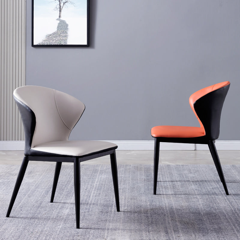 Upholstered Dining Side Chair Contemporary Armless Dining Chairs