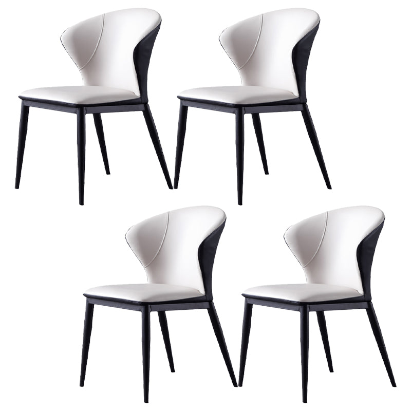 Upholstered Dining Side Chair Contemporary Armless Dining Chairs