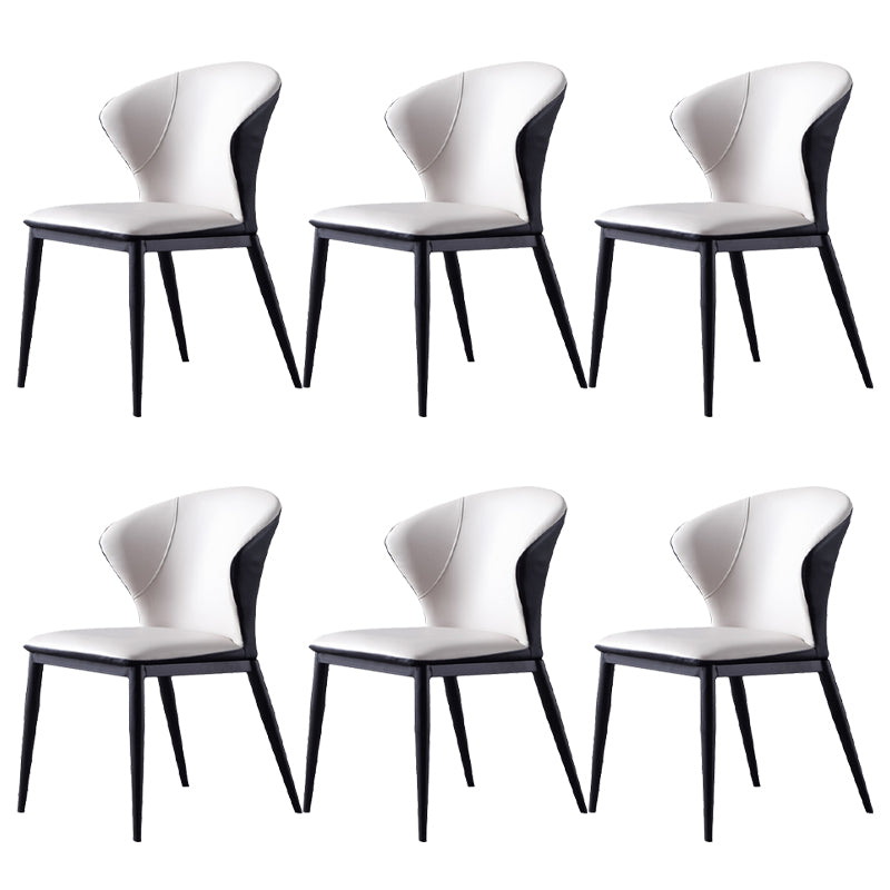 Upholstered Dining Side Chair Contemporary Armless Dining Chairs