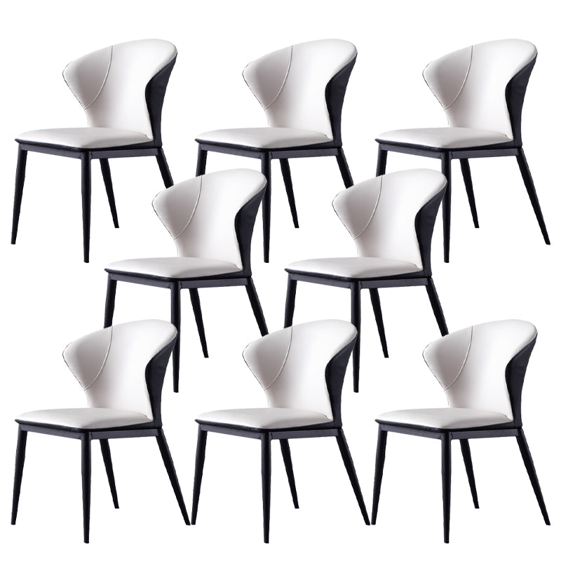 Upholstered Dining Side Chair Contemporary Armless Dining Chairs