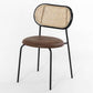 Contemporary Armless Dining Chairs Faux Leather Upholstered Dining Side Chair