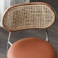 Contemporary Armless Dining Chairs Faux Leather Upholstered Dining Side Chair