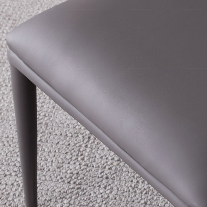 Faux Leather Armless Dining Chairs Upholstered Dining Room Chair Clearhalo 'Dining Chairs' 'Dining Tables & Seating' 'dining_chair' 'furn' 'furn_dining_chair' 'Furniture' 'Kitchen & Dining Furniture' 5580402