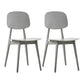 Scandinavian Plastic Dining Side Chair Open Back Armless Dining Chairs